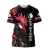 Awesome Hoodie 3D All Over Print King Rooster - Hoodie, T-Shirt, Zip Hoodies, Sweatshirt ND791
