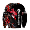 Awesome Hoodie 3D All Over Print King Rooster - Hoodie, T-Shirt, Zip Hoodies, Sweatshirt ND791