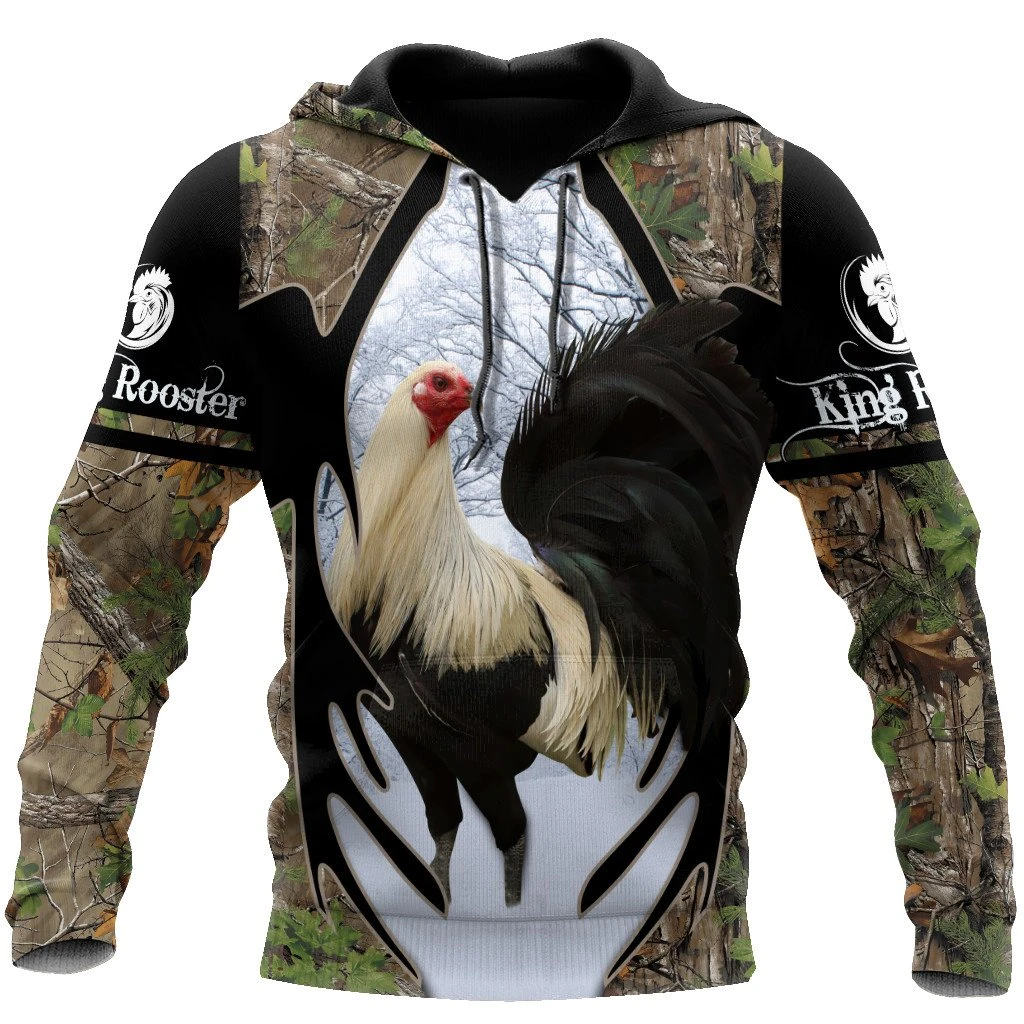 Awesome Hoodie 3D All Over Print King Rooster - Hoodie, T-Shirt, Zip Hoodies, Sweatshirt ND793