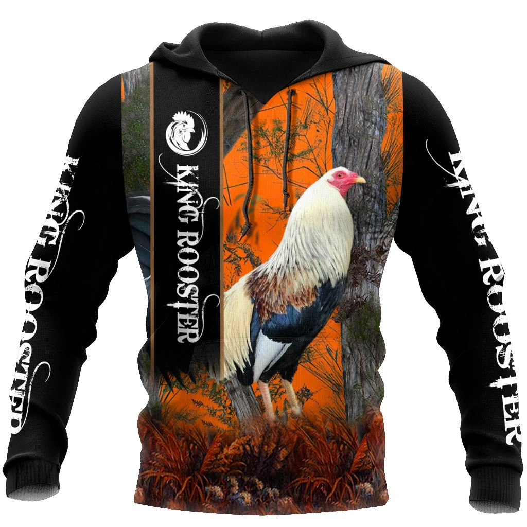 Awesome Hoodie 3D All Over Print King Rooster - Hoodie, T-Shirt, Zip Hoodies, Sweatshirt ND794