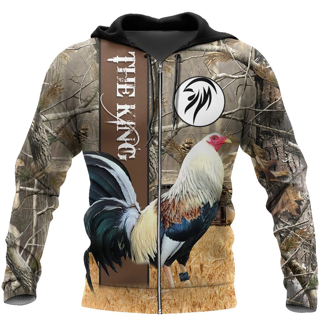 Awesome Hoodie 3D All Over Print King Rooster - Hoodie, T-Shirt, Zip Hoodies, Sweatshirt ND797