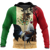 Awesome Hoodie 3D All Over Print  Mexico Rooster - Hoodie, T-Shirt, Zip Hoodies, Sweatshirt ND798