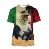 Awesome Hoodie 3D All Over Print  Mexico Rooster - Hoodie, T-Shirt, Zip Hoodies, Sweatshirt ND798