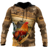 Awesome Hoodie 3D All Over Print Love Rooster - Hoodie, T-Shirt, Zip Hoodies, Sweatshirt ND799