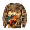 Awesome Hoodie 3D All Over Print Love Rooster - Hoodie, T-Shirt, Zip Hoodies, Sweatshirt ND799