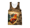 Awesome Hoodie 3D All Over Print Love Rooster - Hoodie, T-Shirt, Zip Hoodies, Sweatshirt ND799