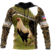 Awesome Hoodie 3D All Over Print Love Rooster - Hoodie, T-Shirt, Zip Hoodies, Sweatshirt ND800