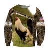 Awesome Hoodie 3D All Over Print Love Rooster - Hoodie, T-Shirt, Zip Hoodies, Sweatshirt ND800