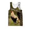Awesome Hoodie 3D All Over Print Love Rooster - Hoodie, T-Shirt, Zip Hoodies, Sweatshirt ND800