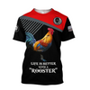 Awesome Hoodie 3D All Over Print Love Rooster - Hoodie, T-Shirt, Zip Hoodies, Sweatshirt ND802