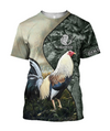 Awesome Hoodie 3D All Over Print Love Rooster - Hoodie, T-Shirt, Zip Hoodies, Sweatshirt ND803