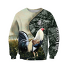 Awesome Hoodie 3D All Over Print Love Rooster - Hoodie, T-Shirt, Zip Hoodies, Sweatshirt ND803
