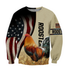 Awesome Hoodie 3D All Over Print Love Rooster - Hoodie, T-Shirt, Zip Hoodies, Sweatshirt ND804