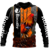 Awesome Hoodie 3D All Over Print Love Rooster - Hoodie, T-Shirt, Zip Hoodies, Sweatshirt ND805