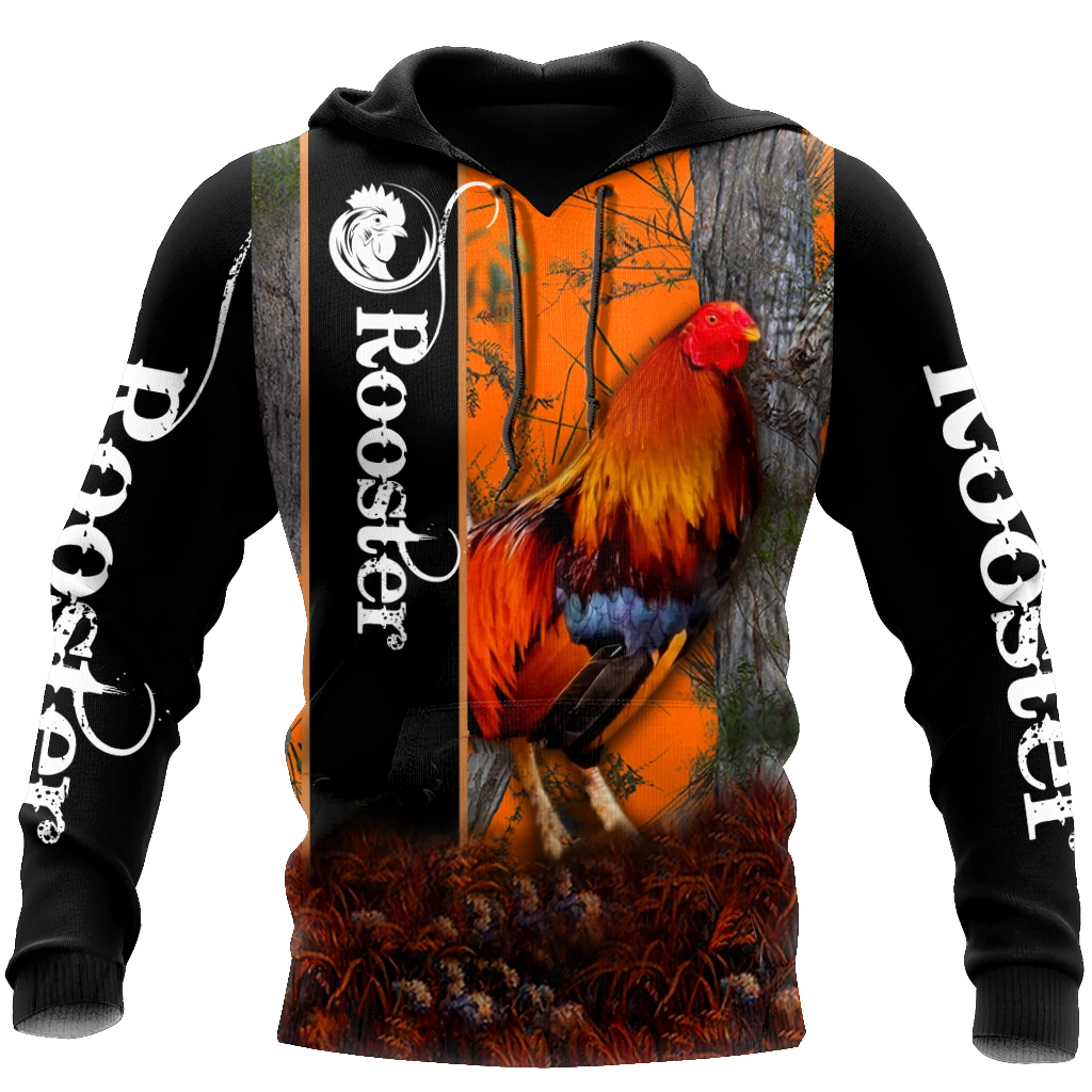 Awesome Hoodie 3D All Over Print Love Rooster - Hoodie, T-Shirt, Zip Hoodies, Sweatshirt ND805