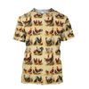 Awesome Hoodie 3D All Over Print Love Rooster - Hoodie, T-Shirt, Zip Hoodies, Sweatshirt ND806