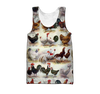 Awesome Hoodie 3D All Over Print Love Rooster - Hoodie, T-Shirt, Zip Hoodies, Sweatshirt ND807