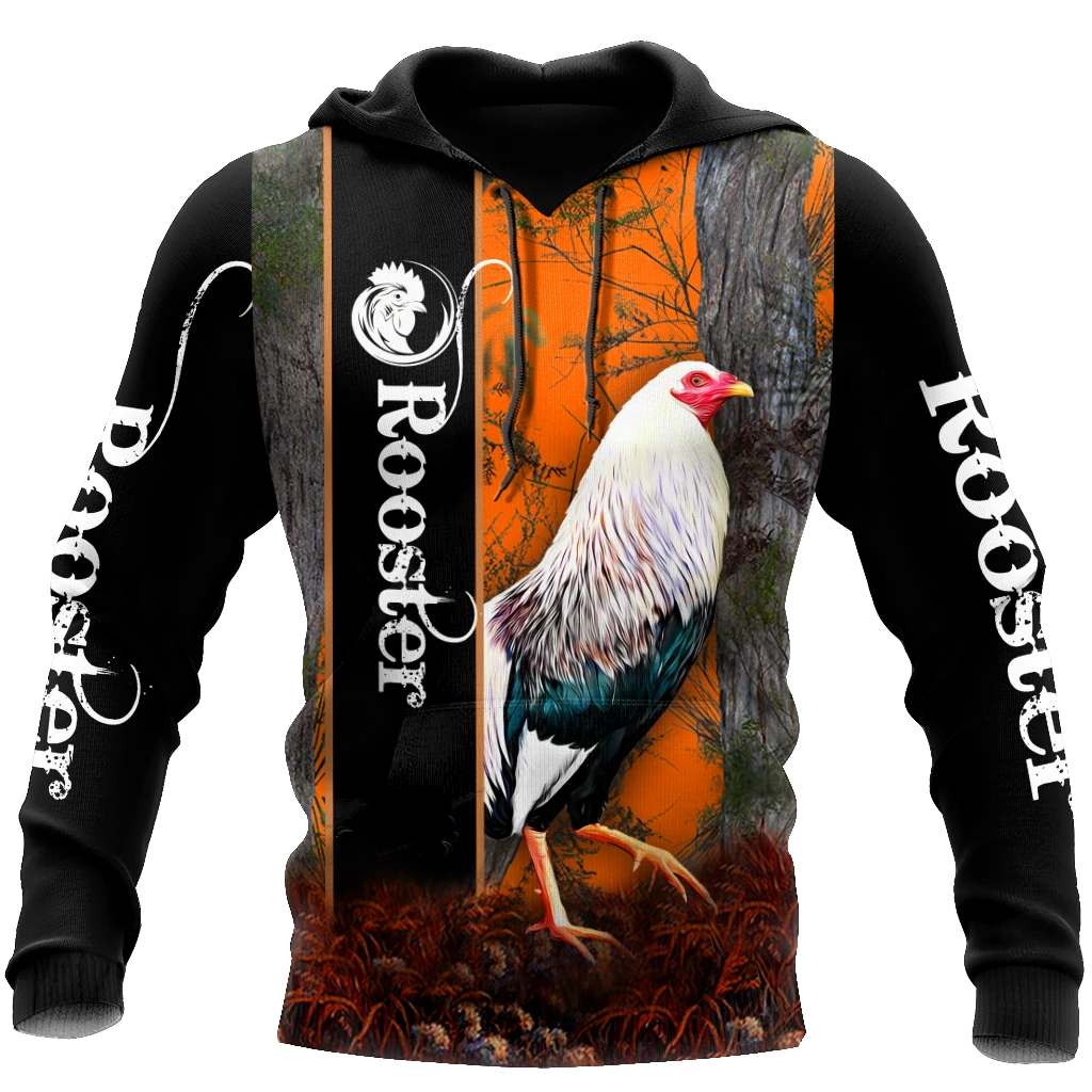 Awesome Hoodie 3D All Over Print Love Rooster - Hoodie, T-Shirt, Zip Hoodies, Sweatshirt ND808