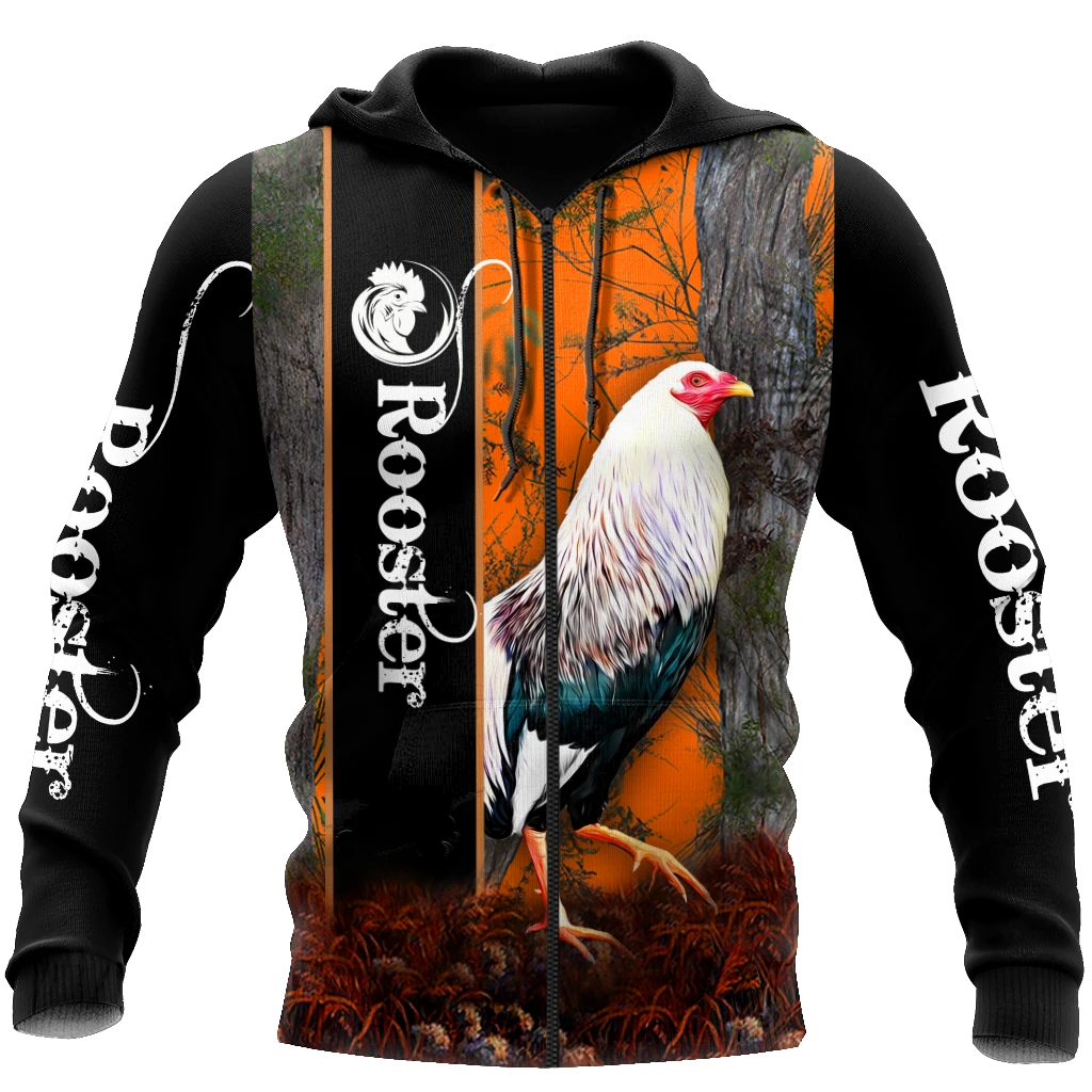 Awesome Hoodie 3D All Over Print Love Rooster - Hoodie, T-Shirt, Zip Hoodies, Sweatshirt ND808
