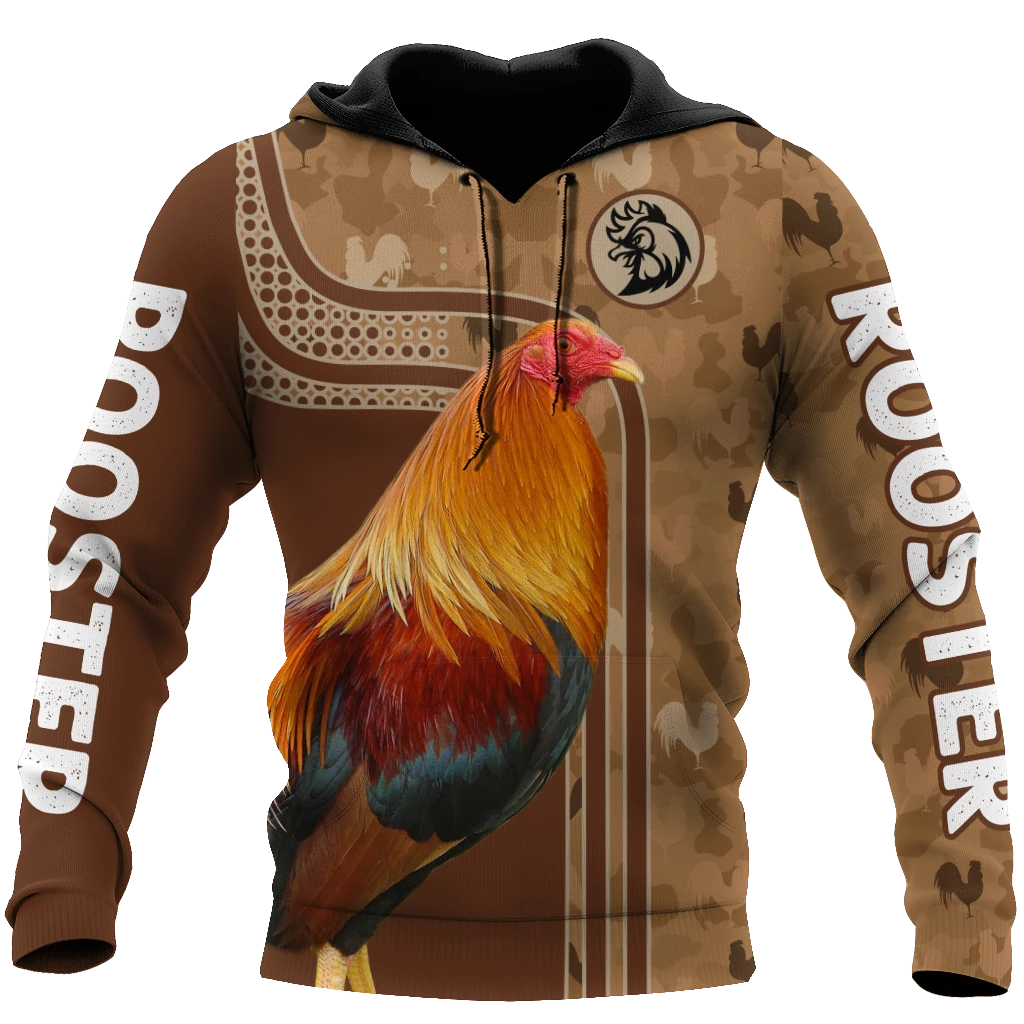 Awesome Hoodie 3D All Over Print Love Rooster - Hoodie, T-Shirt, Zip Hoodies, Sweatshirt ND810