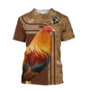Awesome Hoodie 3D All Over Print Love Rooster - Hoodie, T-Shirt, Zip Hoodies, Sweatshirt ND810