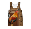 Awesome Hoodie 3D All Over Print Love Rooster - Hoodie, T-Shirt, Zip Hoodies, Sweatshirt ND810