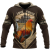 Awesome Hoodie 3D All Over Print Love Rooster - Hoodie, T-Shirt, Zip Hoodies, Sweatshirt ND811