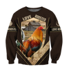 Awesome Hoodie 3D All Over Print Love Rooster - Hoodie, T-Shirt, Zip Hoodies, Sweatshirt ND811