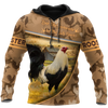 Awesome Hoodie 3D All Over Print Love Rooster - Hoodie, T-Shirt, Zip Hoodies, Sweatshirt ND812
