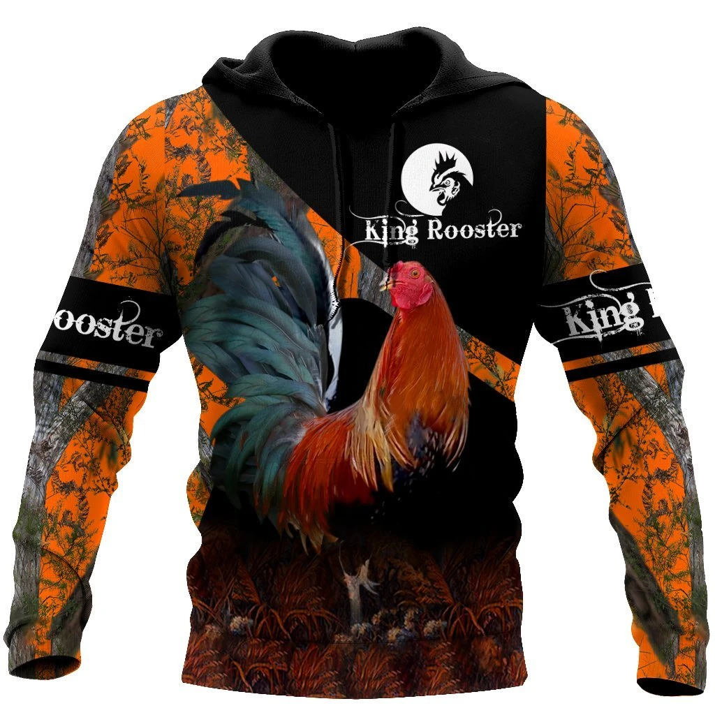Awesome Hoodie 3D All Over Print Love Rooster - Hoodie, T-Shirt, Zip Hoodies, Sweatshirt ND813