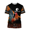 Awesome Hoodie 3D All Over Print Love Rooster - Hoodie, T-Shirt, Zip Hoodies, Sweatshirt ND813
