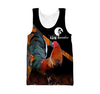 Awesome Hoodie 3D All Over Print Love Rooster - Hoodie, T-Shirt, Zip Hoodies, Sweatshirt ND813