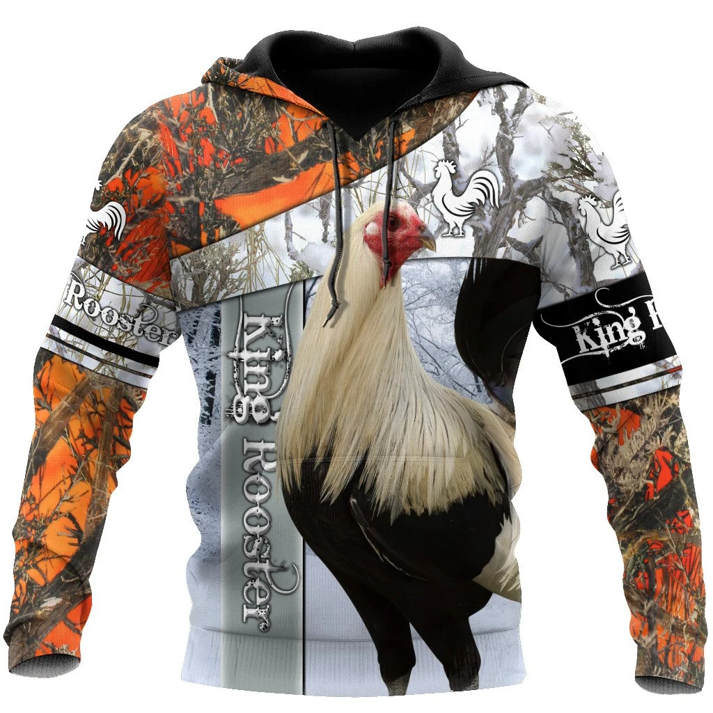 Awesome Hoodie 3D All Over Print King Rooster - Hoodie, T-Shirt, Zip Hoodies, Sweatshirt ND814