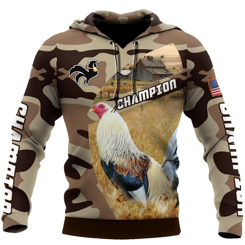 Awesome Hoodie 3D All Over Print King Rooster - Hoodie, T-Shirt, Zip Hoodies, Sweatshirt ND817