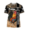 Awesome Hoodie 3D All Over Print Love Rooster - Hoodie, T-Shirt, Zip Hoodies, Sweatshirt ND822