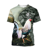 Awesome Hoodie 3D All Over Print Love Rooster - Hoodie, T-Shirt, Zip Hoodies, Sweatshirt ND823