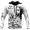 Awesome Hoodie 3D All Over Print Rooster Rise And Shine Jesus - Hoodie, T-Shirt, Zip Hoodies, Sweatshirt ND824