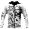 Awesome Hoodie 3D All Over Print Rooster Rise And Shine Jesus - Hoodie, T-Shirt, Zip Hoodies, Sweatshirt ND824