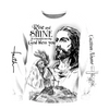 Awesome Hoodie 3D All Over Print Rooster Rise And Shine Jesus - Hoodie, T-Shirt, Zip Hoodies, Sweatshirt ND824