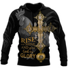 Awesome Hoodie 3D All Over Print Rooster Rise And Shine Jesus - Hoodie, T-Shirt, Zip Hoodies, Sweatshirt ND825