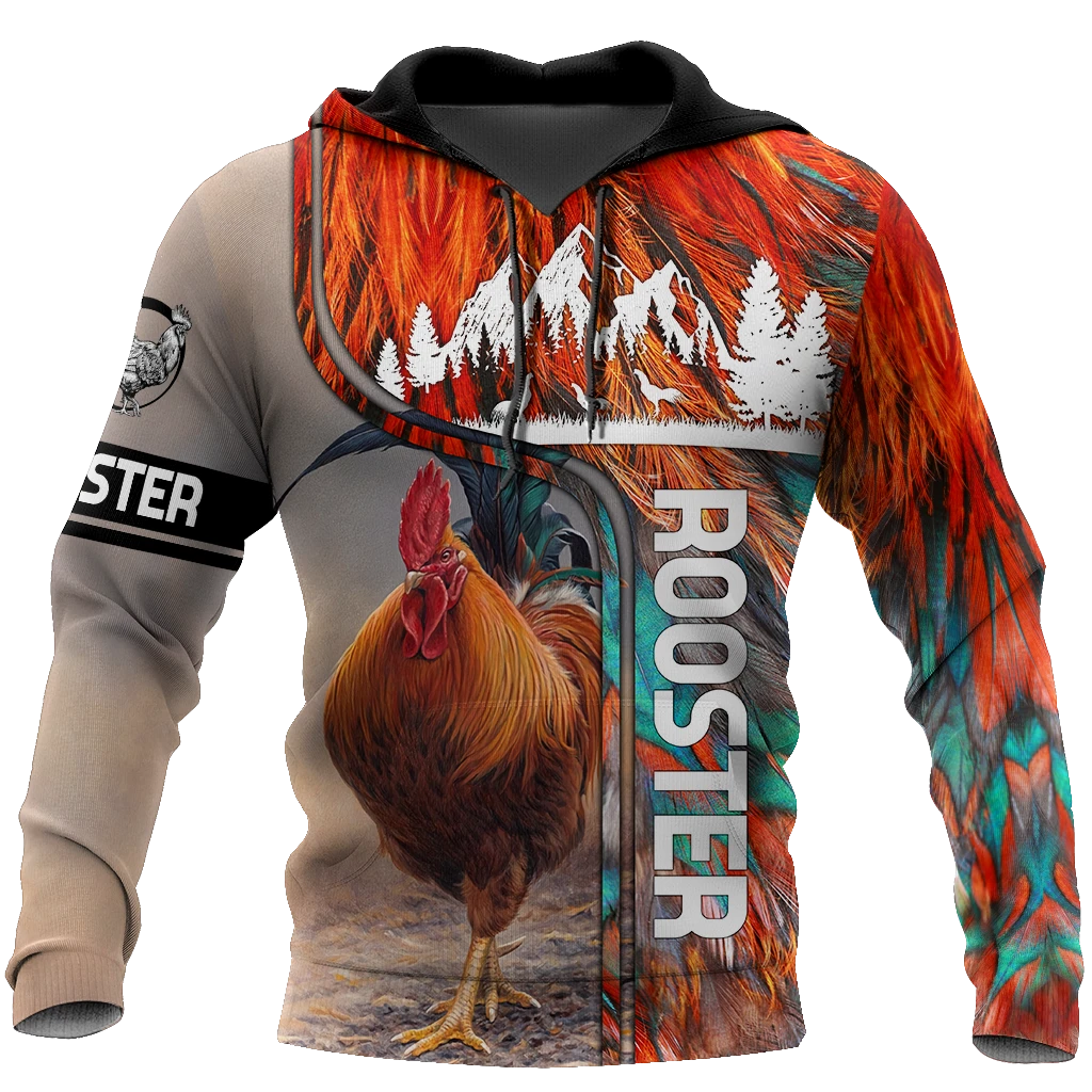 Awesome Hoodie 3D All Over Print Rooster - Hoodie, T-Shirt, Zip Hoodies, Sweatshirt ND827
