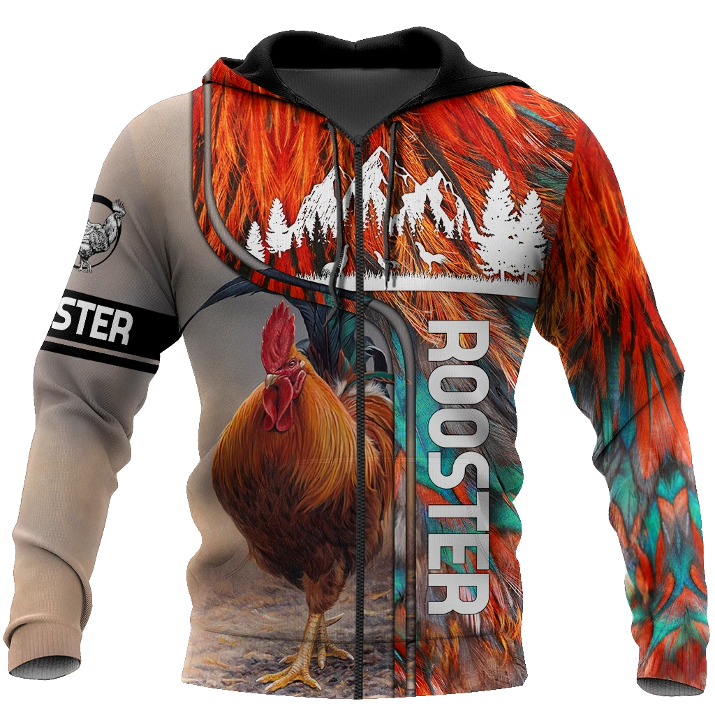 Awesome Hoodie 3D All Over Print Rooster - Hoodie, T-Shirt, Zip Hoodies, Sweatshirt ND827