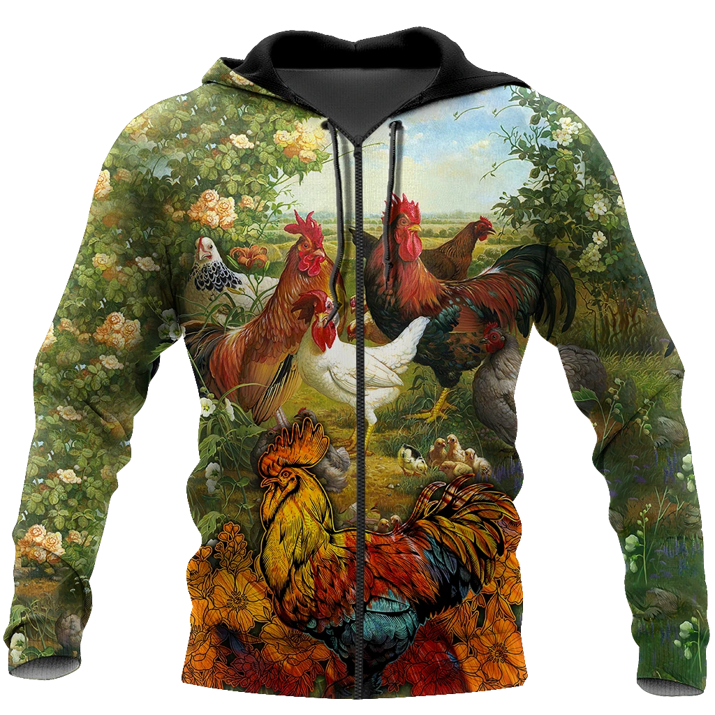 Awesome Hoodie 3D All Over Print Rooster - Hoodie, T-Shirt, Zip Hoodies, Sweatshirt ND829