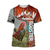Awesome Hoodie 3D All Over Print Rooster - Hoodie, T-Shirt, Zip Hoodies, Sweatshirt ND831