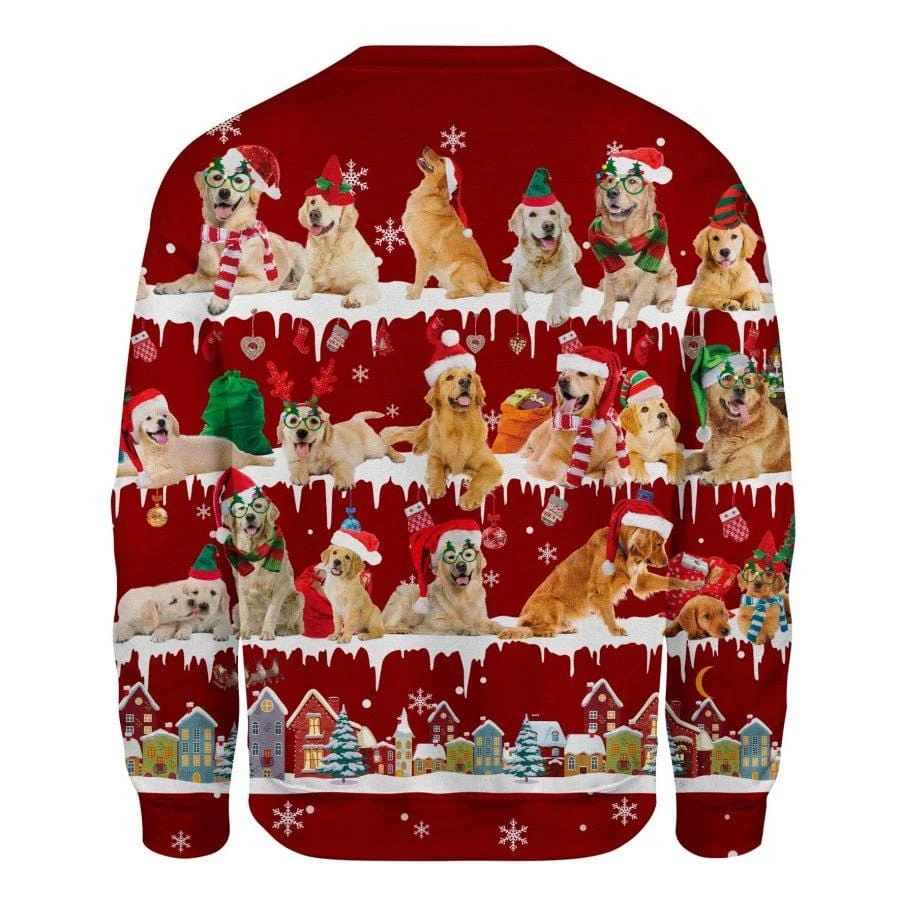 Awesome Hoodie - Golden Retriever Sweater Christmas - 3D All Over Printed Clothes For Women and Men ND833