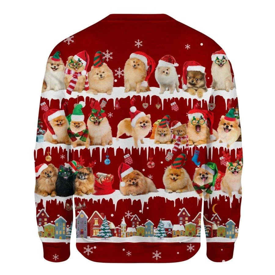 Awesome Hoodie - Pomeranian Sweater Christmas - 3D All Over Printed Clothes For Women and Men ND836