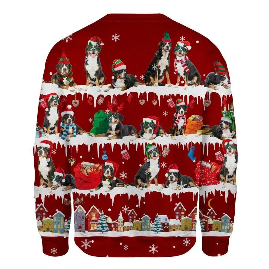 Awesome Hoodie - Greater Swiss Mountain Dog Sweater Christmas - 3D All Over Printed Clothes For Women and Men ND837
