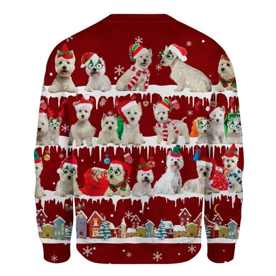 Awesome Hoodie - West Highland White Terrier Sweater Christmas - 3D All Over Printed Clothes For Women and Men ND838