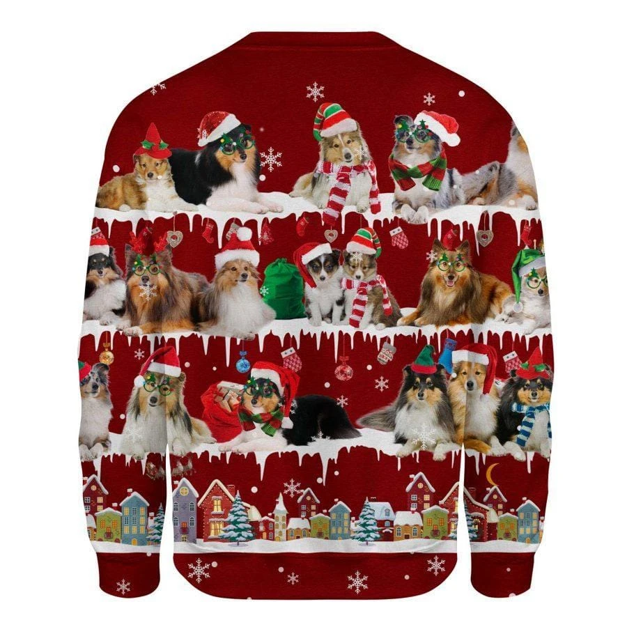 Awesome Hoodie - Shetland Sheepdog Sweater Christmas - 3D All Over Printed Clothes For Women and Men ND839