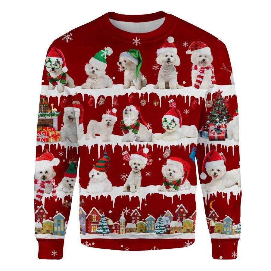 Awesome Hoodie - Bichon Frise Sweater Christmas - 3D All Over Printed Clothes For Women and Men ND841